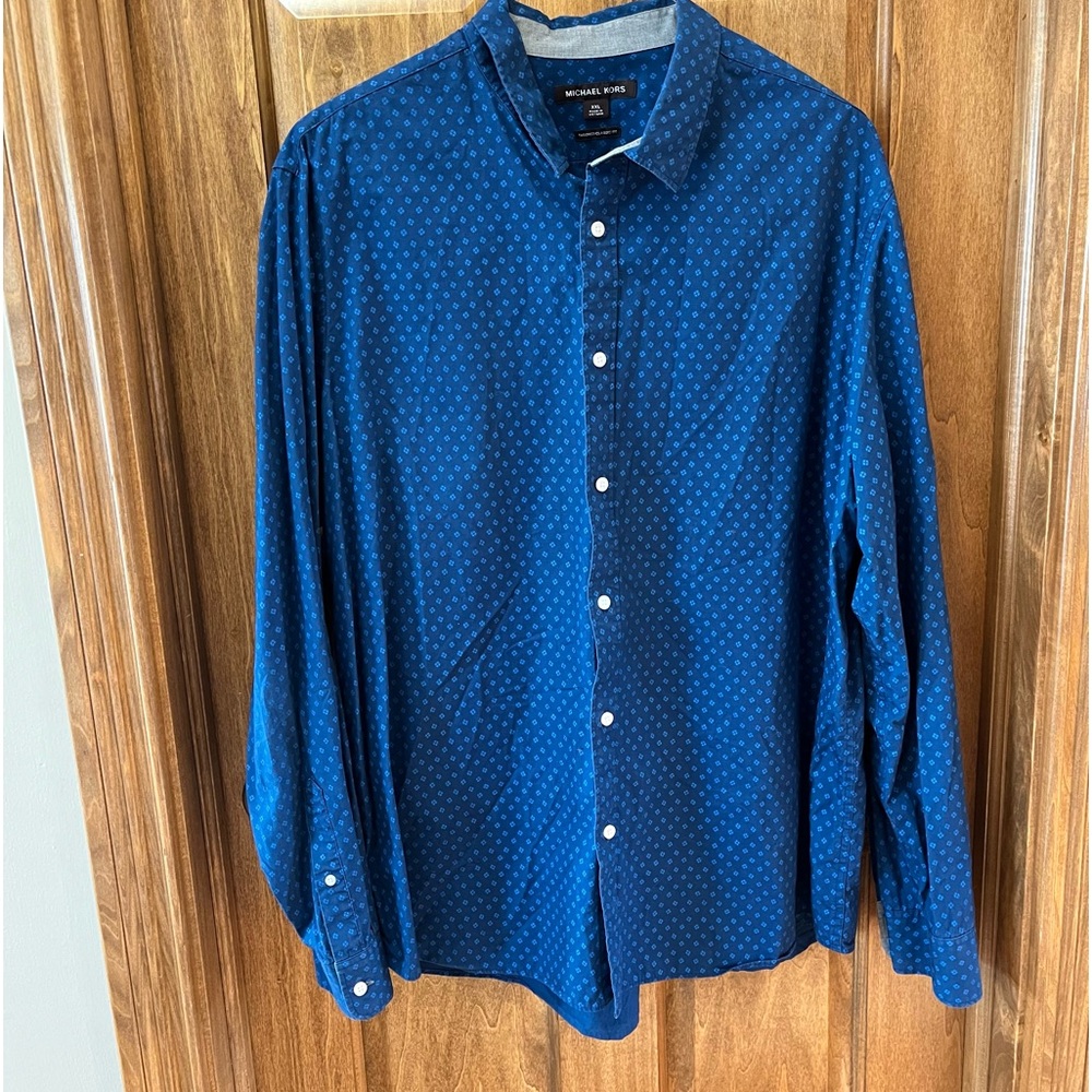 Men’s Michael Kors Button Down Blue XXL